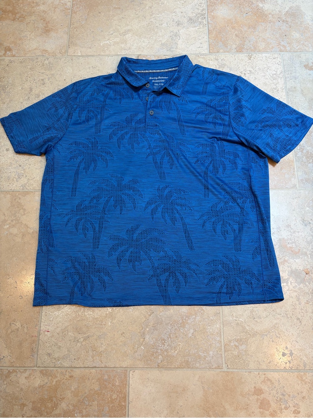 Tommy Bahama Men's Blue Island Zone Polo Shirt